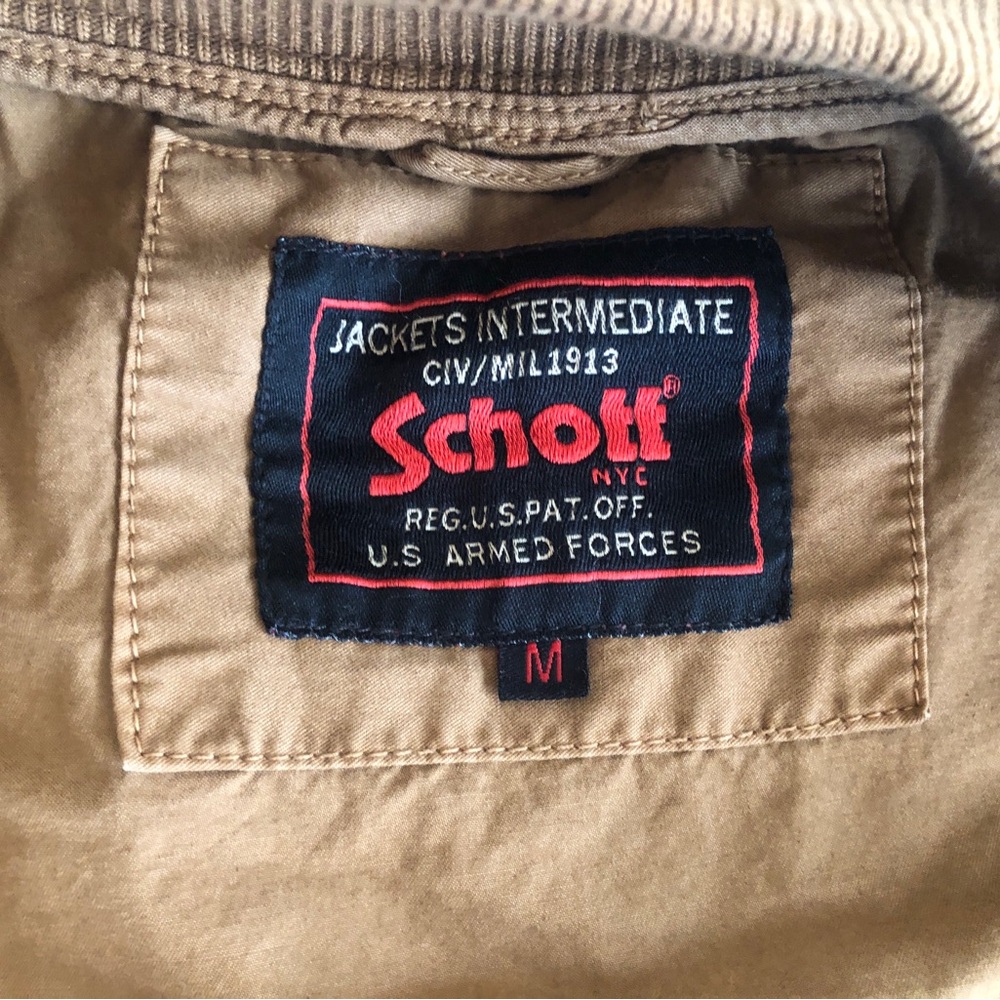 Schott NYC Tan Bomber Jacket - Picture 5 of 9